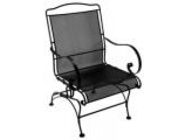 Micro Mesh Dining Coil Spring Arm Chair