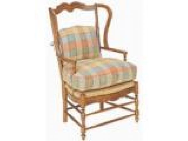 Ladder Back Wing Chair
