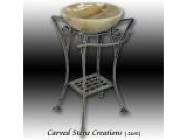 ABS-206, ''Elegante'' Wrought Iron Vessel Sink Stand
