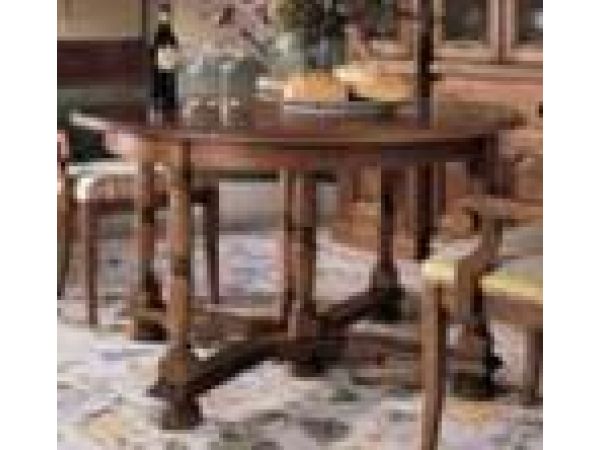 1552 Split Pedestal Dining Table