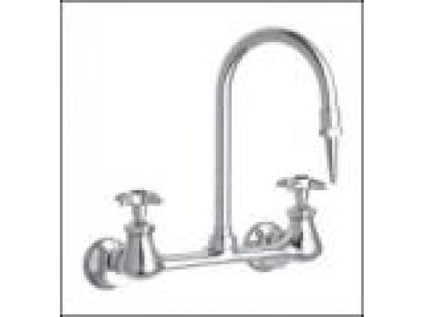 Lab Faucet Adjustable Centers Wall Mount Fitting
