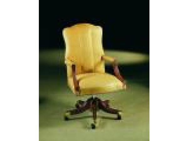 2008RMPL - Mahogany swivel desk chair