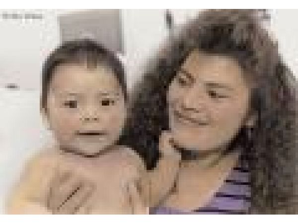 Hispanic Mother and Baby