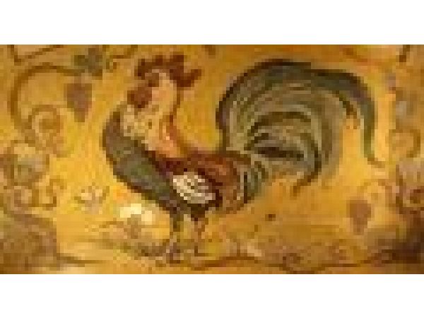 Hand Cut Rooster French Provincial Rooster