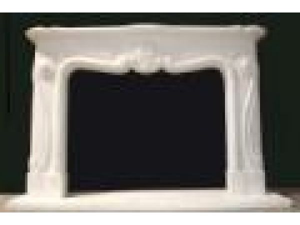 Marble Fireplace Mantels - D803 White