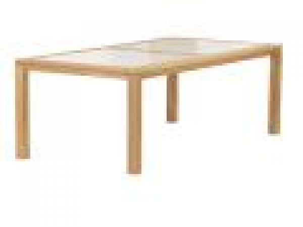 Metzo Teak Table with Glass Inserts 210cm / 82 1/2
