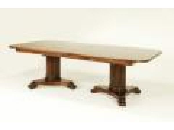 9704 Rectangular Double Pedestal Table