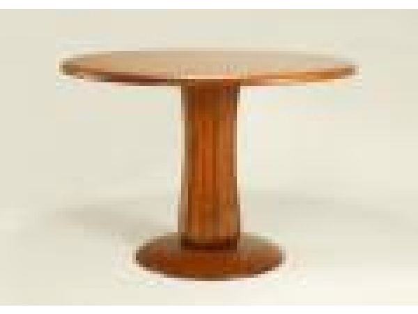 6645 Round Bar Table with Marquetry