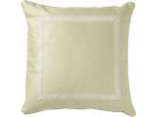 Signature Trim Pillow (Algae/Khaki)