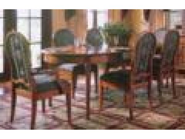 1884-2 Oval Dining Table with Solid Cherry Top
