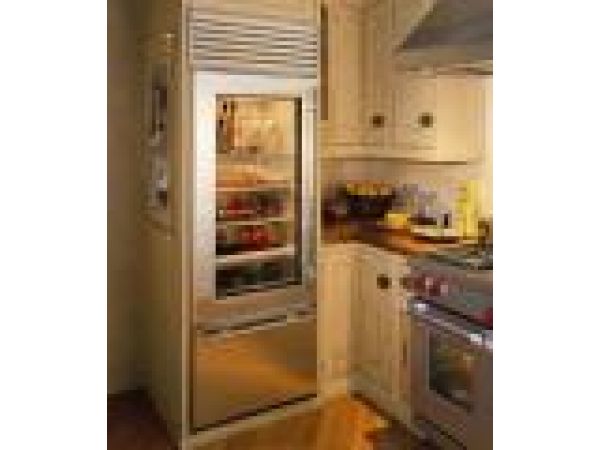 Sub-Zero 611G Glass Door Refrigerator/Freezer