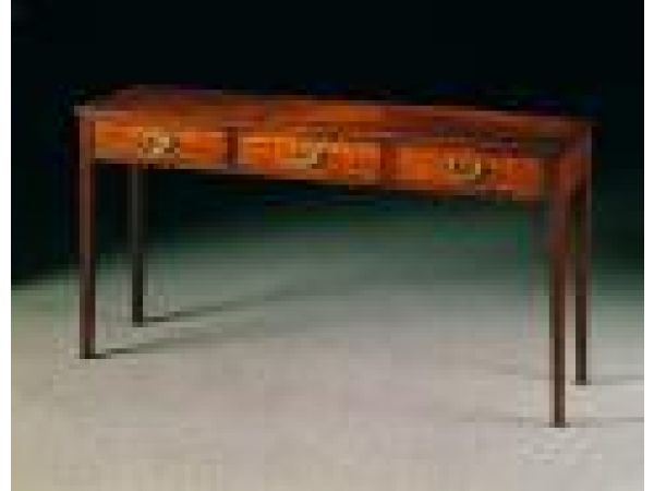 2080RM - Mahogany 3-drawer table