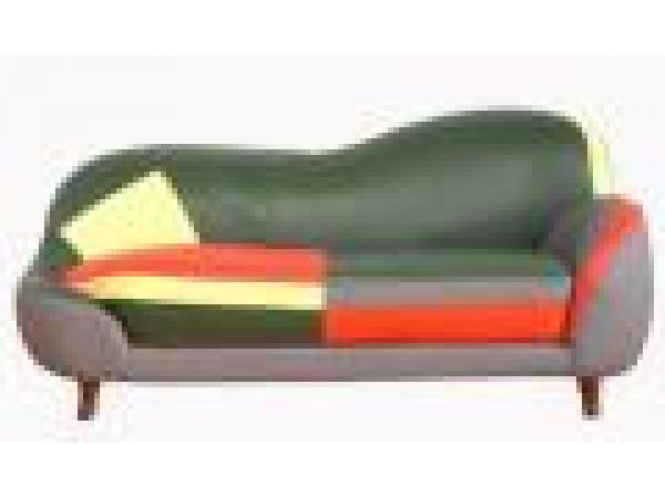 SL 192 Mixed Color, Leather Chaise