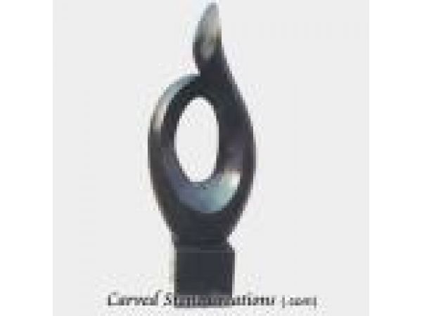 CST-006, ''Abstract Shape'' Hand-Carved Granite Statuary