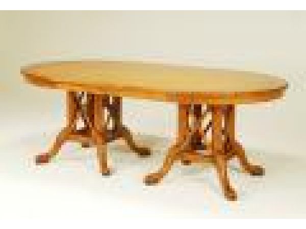 9761 Double Pedestal Dining Table