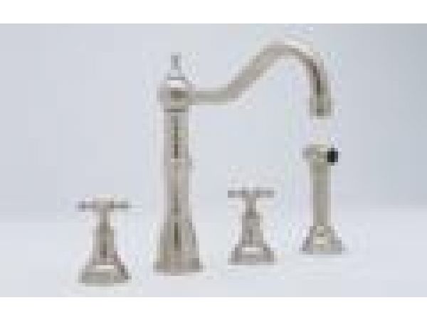 Four Hole Kitchen Faucet with Sidespray