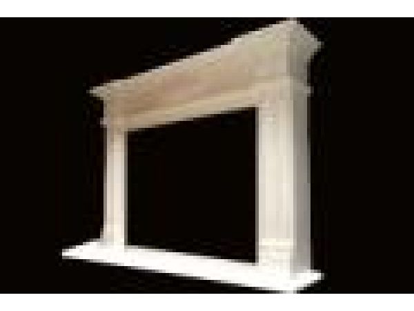 Marble Fireplace Mantels - D807 White