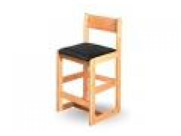 BAR STOOL WITH UPHOLSTERED SEAT
