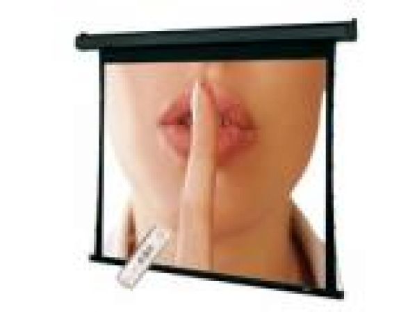 Quiet Projection Screens with Built-In Low Voltage