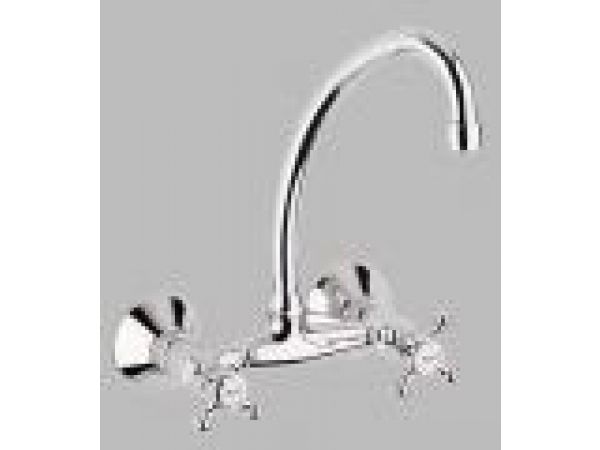 Wall-mount two-handle kitchen faucet, 31 404