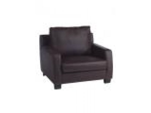 Cologne Lounge Chair, leather - Brown