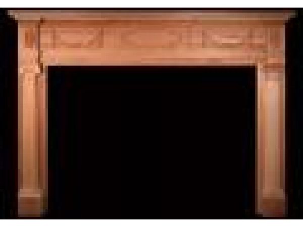 FE133 fluted ionic columned Mantel