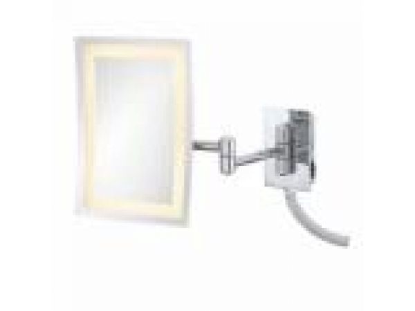 909 Series-LED Rectangular Pivot Arm Lighted Wall Mirror