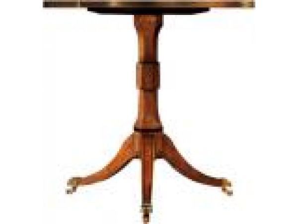 Parquetry Pedestal Table