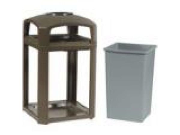 3970-01 Landmark Series‚ Classic Container, Dome Top with Ashtray, Frame and 3958 Rigid Liner