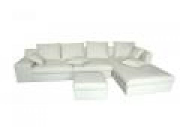 SL 250 White, Modern Leather Sofa Set