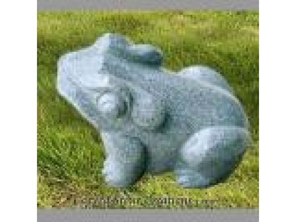 SPF-019, Large Spitting Frog - Hand-Carved Granite Fountain