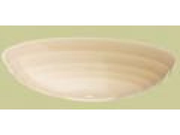 Streamline 16 Inch Concentric Ivory Bowl Shade
