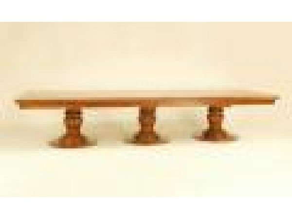 4836 Triple Pedestal Table