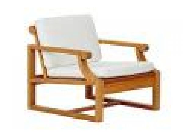 Lounge Chair with Seat and Back Cushions