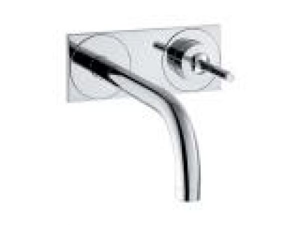 Axor Uno² Wall-Mounted Single Handle Faucet Set with Base Plate