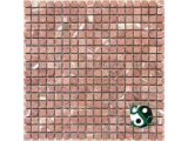 MOS-M035, Rojo Alicante Marble 5/8x5/8 Mosaic