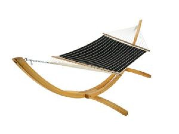Classic Black Stripe Quilted Hammock