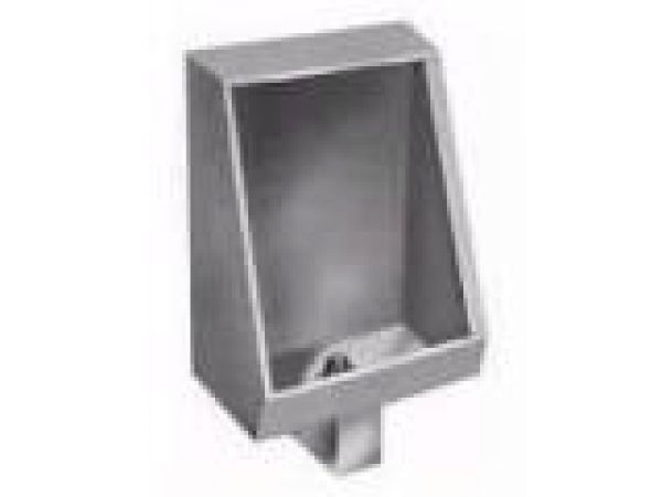 Front Moutned Stainless Steel Washout Urinal