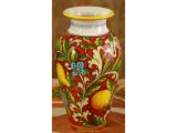 919/30 12'' Vase - Frutta Rosso
