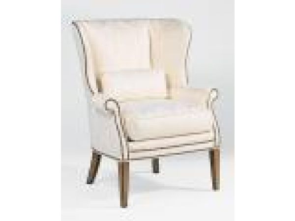 Barrel Back Wing Chair