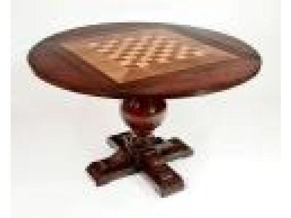 2056 Square to Round Game Table