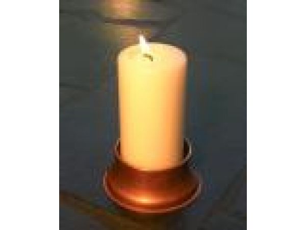 3  Copper Candle Pedestal Stand