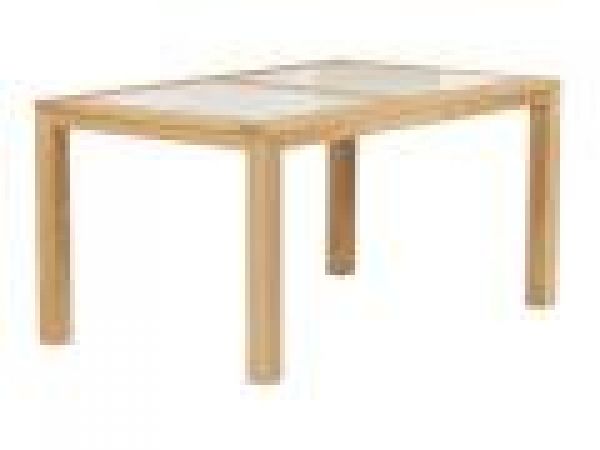 Metzo Teak Table with Glass Inserts 150cm / 58 7/8