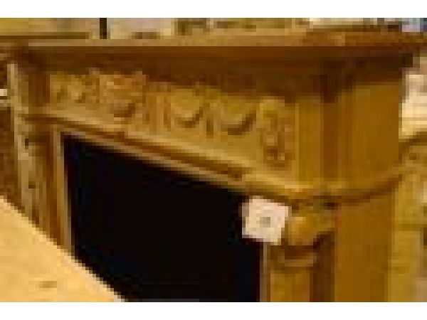 Marble Fireplace Mantels - E502 Lt. Brown