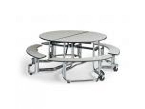 Uniframe Round Table w/Split Bench