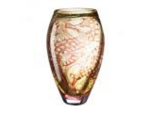 Underworld Sea Horse Vase Amber