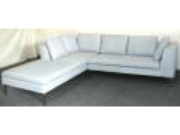 SL 190 Lightblue, Modern Sectional Sofa