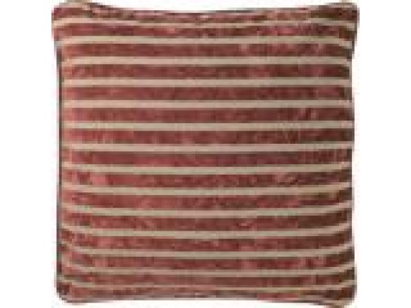 Velvet Striped Pillow (Red Theatre)