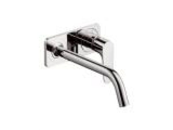 Wall-Mounted Single-Handle Faucet with Base Plate
