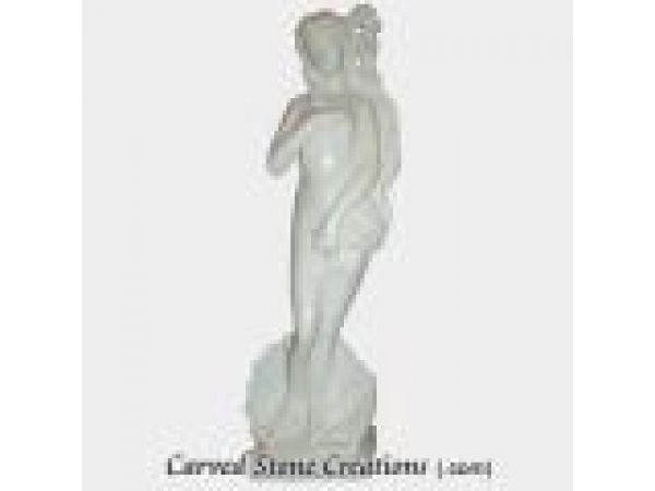 'Birth of Venus'' Hand-Carved Marble Statuary